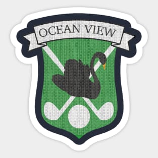 Ocean View Golf and Tennis Club Crest Sticker